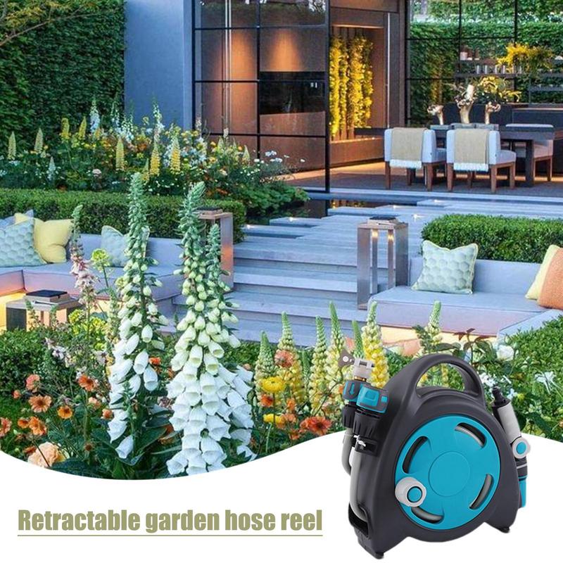 Retractable Automatic Winding Machine Garden Water Hose Reel Tool Car Wash Hose Reels For Watering 38FT Car Wash Supplies