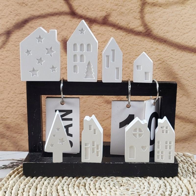 Christmas Tabletop Accent Crafting Moulds Silicone Mold Collection for House Themed Crafts and Home Display Ornament