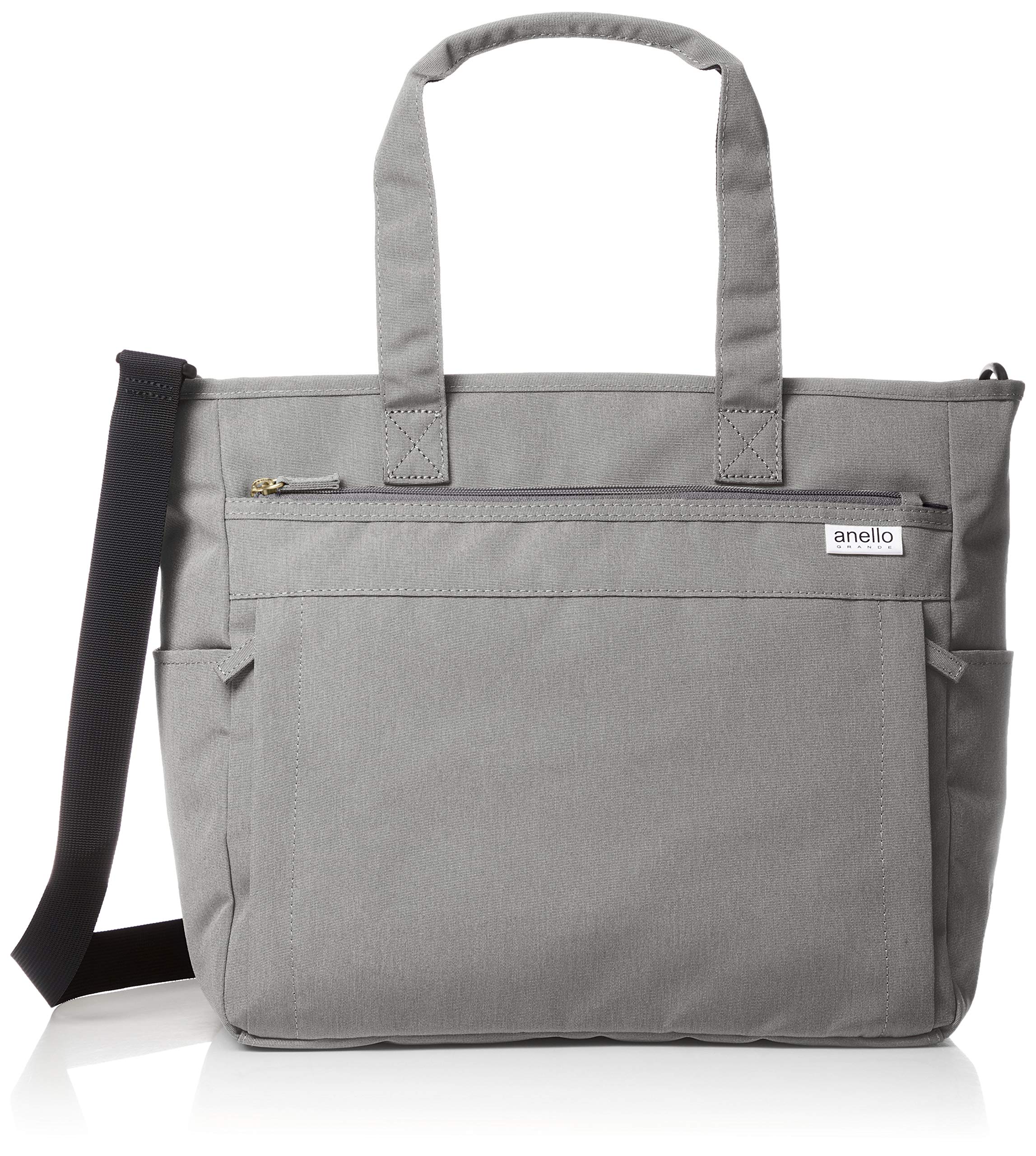 

Shoulder bag SPS Lightweight heathered poly 2WAY tote light gray [Anello Grande] GU-H2316 water-repellent