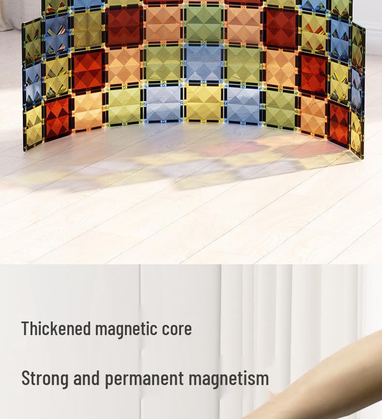 Emerald Magnetic Window Tiles: Children's Educational Building Blocks