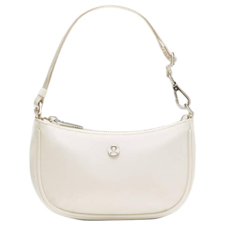 Lululemon City Essentials 1L Brand Logo Nylon Shoulder Tote Bag Mini Women bags Light-Ivory LW9FRIS-069459 Light Ivory
