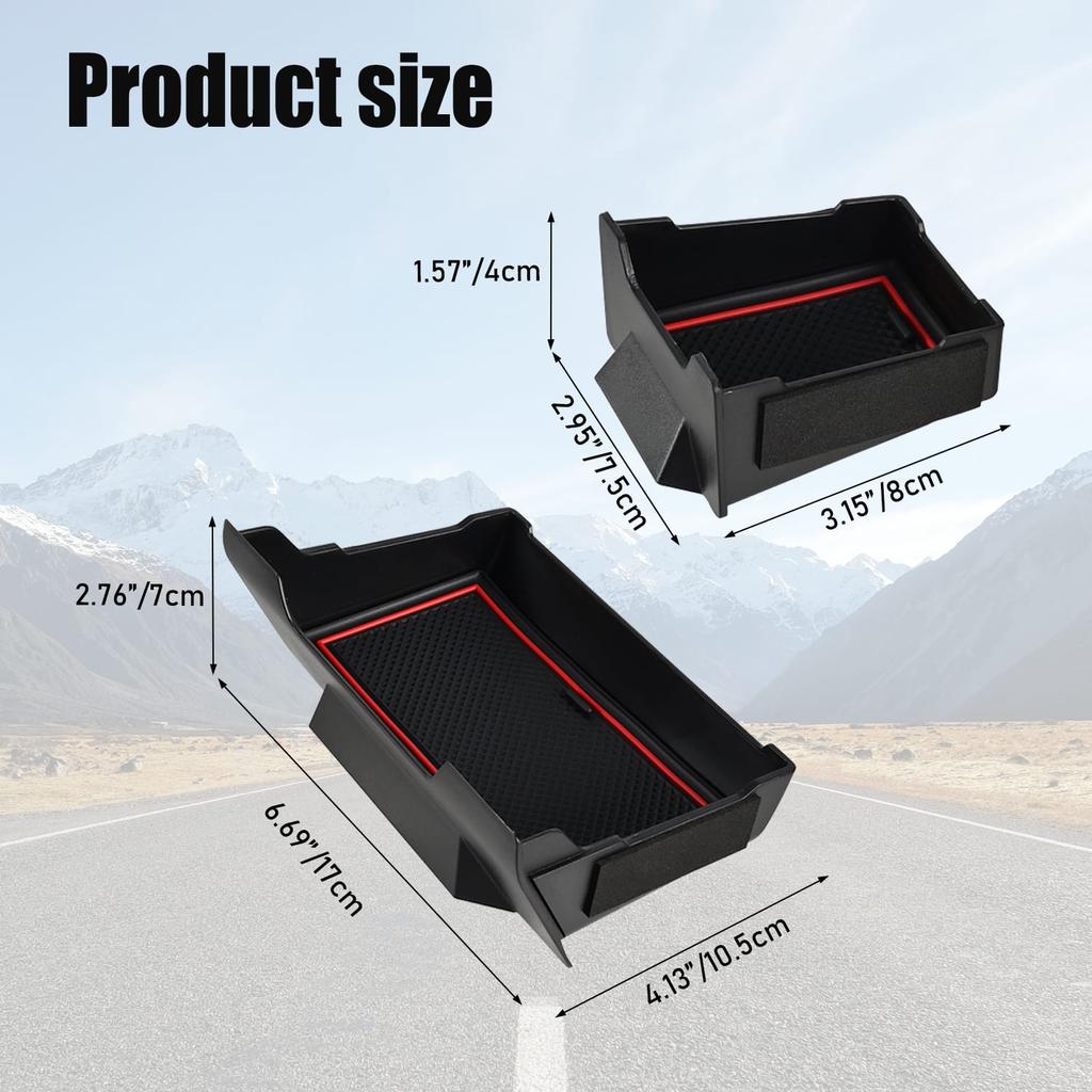Storage Drawer Console Armrest Box Storage Box Phone Holder Organizer Case Car Accessories For Toyota 4runner 2014 2015-2024