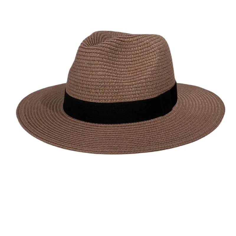 Foldable Wide Brim Sun Protection Hat for Men And Women Outdoor Travel Beach Caps Summer Soft Top Straw Cap