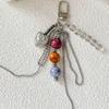 New Textured Colorful Beads Personalized Mobile Phone Chain Backpack Hanging Chain Accessories Bag Charm