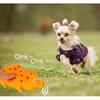 Dog Toys Polka Dot Latex Dog Chew Toys with Oinks Sound Sounding Pigs Dog Toys Durable Self Playing 8 inch (Approx. 20.3 cm)Dog Squeeze Toys, Orange)