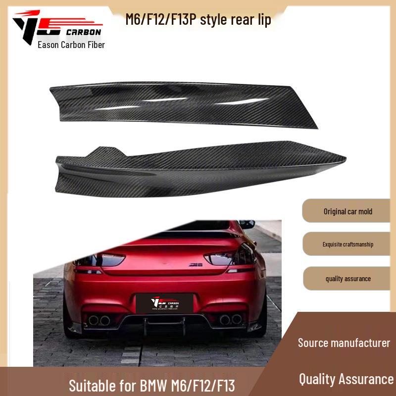 Compatible 2012-2016 BMW M6 F12/F13 Carbon Fiber Rear Diffuser PSM Style