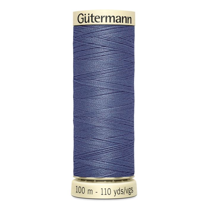 Set of 5 Spools 100m 100% Polyester Thread Gutermann Ref 788988 - Att 521 - Metal Blue