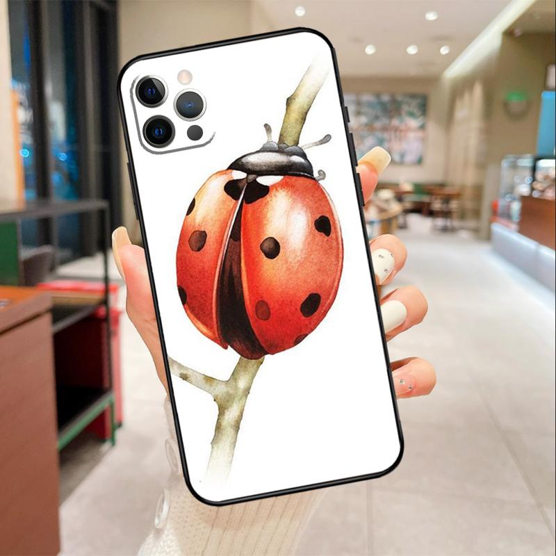 Ladybug Beetle Phone Case For iPhone 17 Air 16 14 13 11 15 Pro Max mini 15 16 Plus 16e Protective Cover
