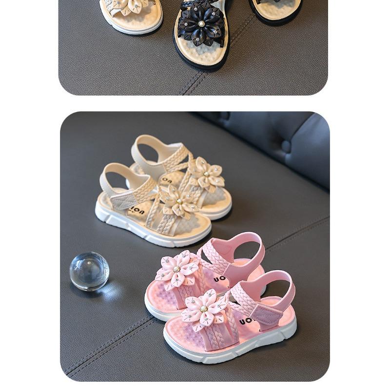 Stylish Open-toe Princess Sandals for Girls, Anti-slip & Soft Sole, All Sizes Available