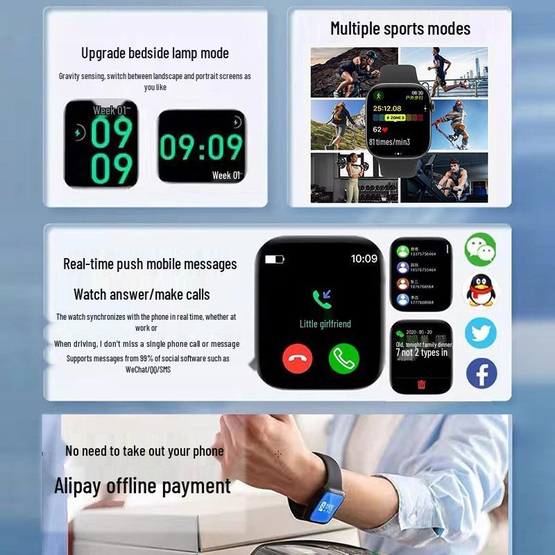 October S11 Advanced Smartwatch: Dual Payment & Call Answering, WeChat Compatible, Unisex