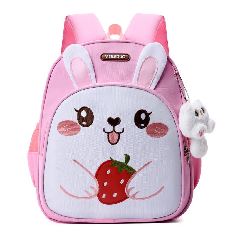 Childrens Rabbit Car Pattern Backpack With Breathable Oxford Fabric For Elementary School Students