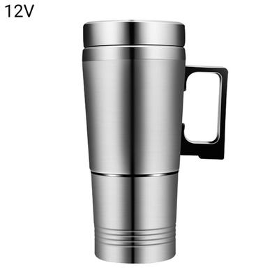 Yousheng Car Electric Kettle Detachable Fast Heating 12/24V 300ml Stainless Steel Electric Car Heated Kettle Cup for Water Tea Coffee Milk