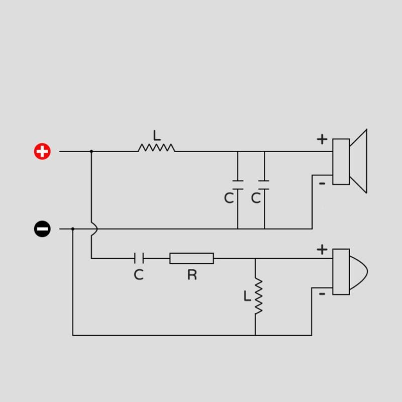 Professional Grade Speaker Crossover with Double Filtering Magenta 2 Crossover 3.3uF/3uF 2 Speaker Crossover for DIY