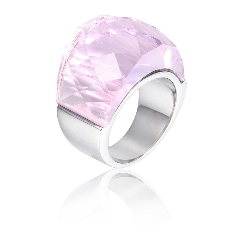 

Проста Персоналізована Вакуумно Гальванізована Золота Каблучка, Кільця Фен-шуй з Кришталевого Скла Багатоколірні Чоловічі та Жіночі No.9