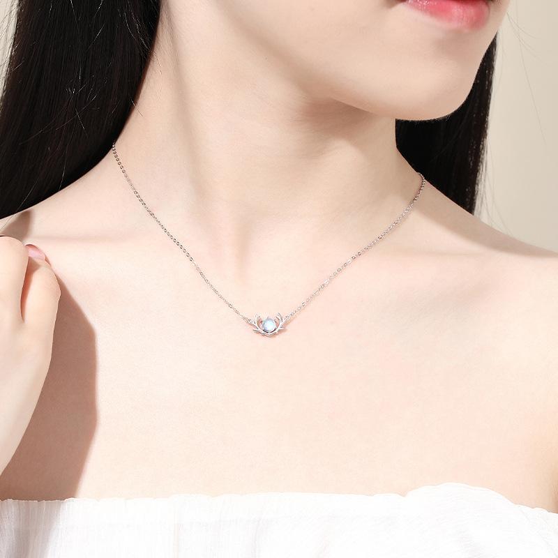 Tancise 925 Sterling sølv klassiske kvinner halskjede anheng Zircon Fashion Gift