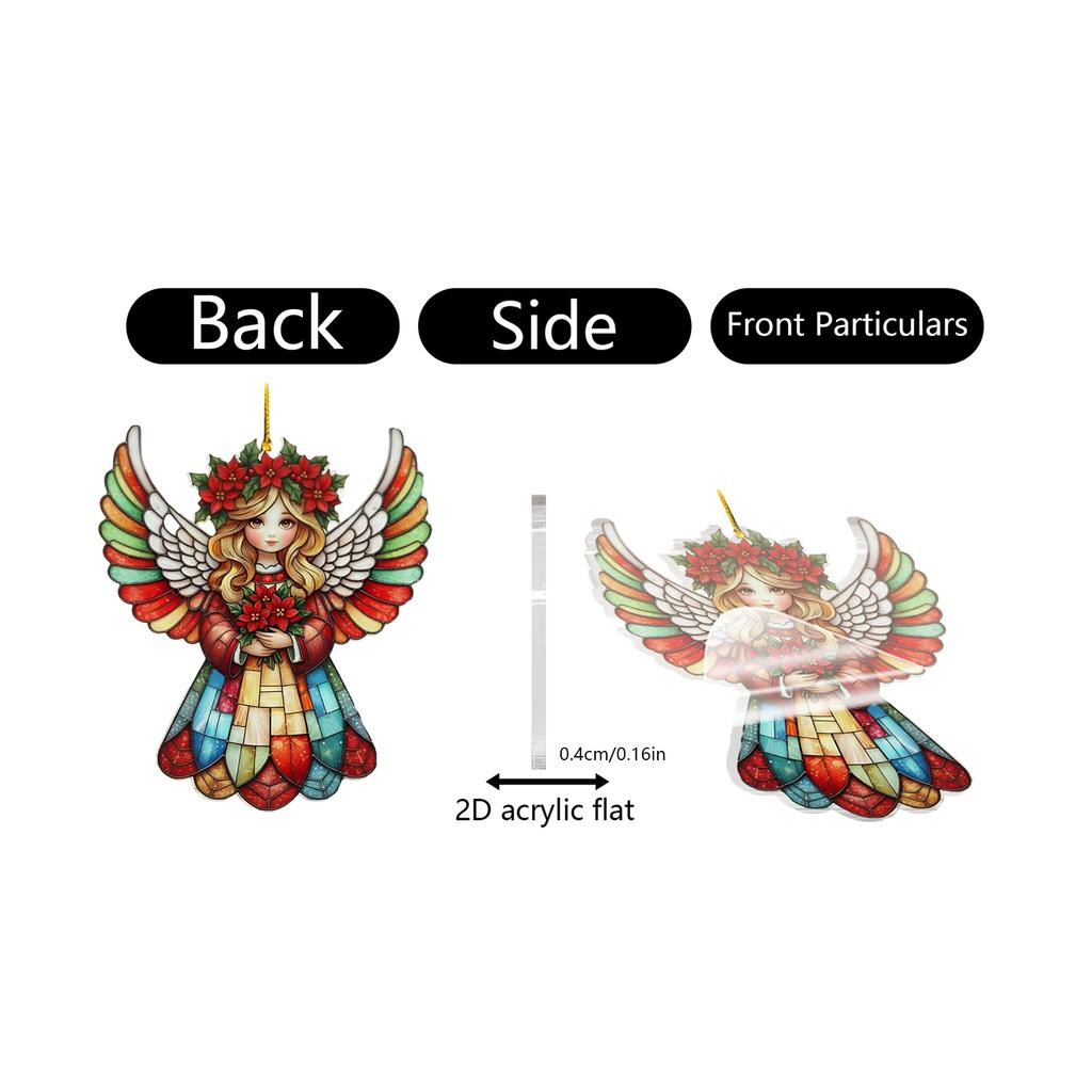 2D Weihnachtsdekorationsanhänger Weihnachtsbaumetikett Themenparty Bastelarbeiten Ornament