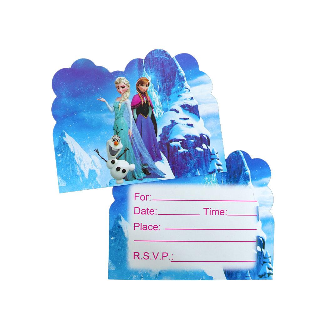 Frozen Birthday Party Supplies Disposable Cutlery Paper Plates Paper Cups Tissue Girls Birthday Party Decorations