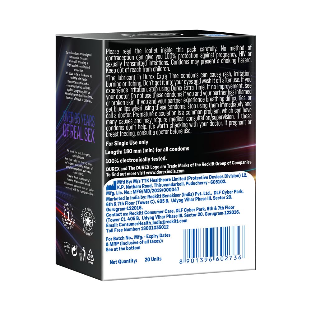 Durex 5 In 1 Pleasure Pack | Assorted Condoms | 20 Units