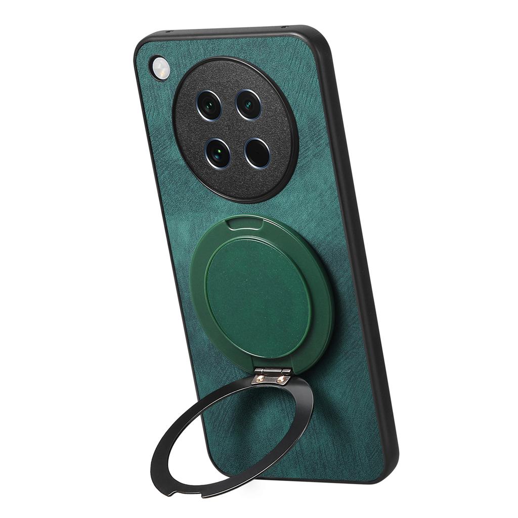 For Oppo Find X8s 5G Phone Case with Rotating Kickstand Stress Relief Retro Leather Back Cover