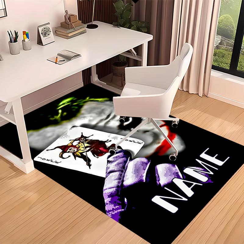 Custom personalization Joker Print Area Rug - Soft, Washable Non-Slip Indoor Mat,Living Room,Home&Office Decorative Rug