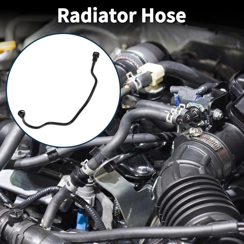 X Autohaux Radiator Hose Heater Hose for Land Rover Range Rover 2013- No.LR035629 Rubber Coolant Pipe Black 1 Pc