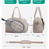 Portable Waterproof Tennis Pickleball Paddle Bag for Outdoor Sports, Adjustable Crossbody Shoulder Strap