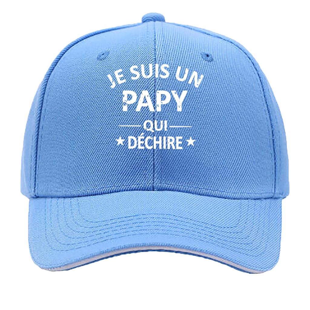 PAPY Vintage for Unisex Women Adjustable Snapback Look Je Suis Un Pappy Print Outdoor Fishing Sandwich Baseball Cap