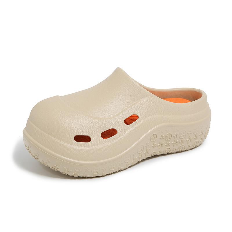 CH new summer idle surgery shoes couple one-word drag solid color slippers nurse hole shoes