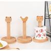 Wooden Paper Towel Holder, Cute Paper Holder Animal Shape Toilet Tissue Paper Roll Holder Storage Stand Wood Paper Towel Holder(Bird)