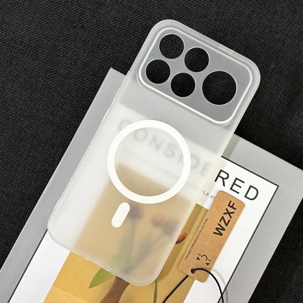 Mattierte Hautgefühl Transparente Magnetische Handyhülle für Xiaomi Poco F9 Ultra F8 Pro K100 Pro MAX Weiche Kratzfeste Stoßfeste Schutzhülle