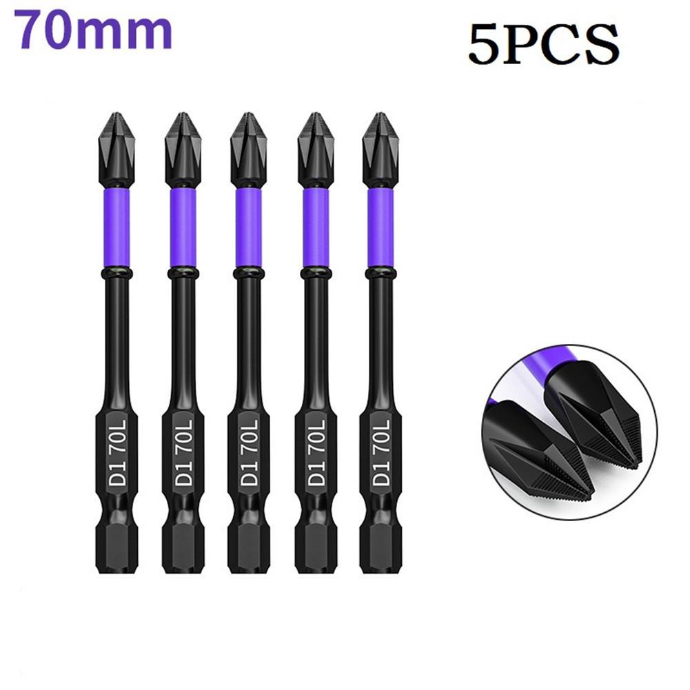 5pcs Batch Head Alloy Steel Black Magnetic Non-slip