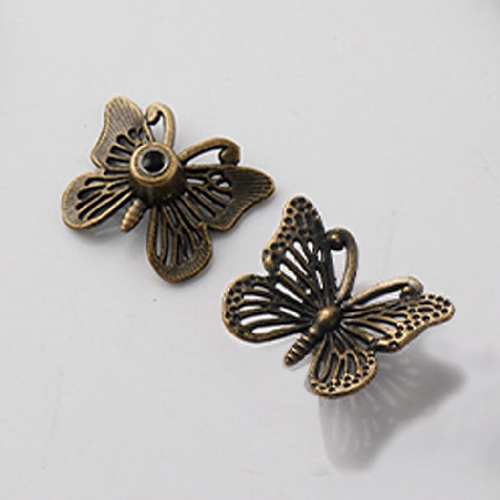 2pcs Antique Single Hole Vintage Drawer Small Handle Jewelry Box Handle Cabinet Door Small Handle Drawer Handle Jewelry Box Handle