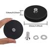 2Pcs 1.69Inches Magnetic Holder Rubber Coated Magnet Base Anti Scratch Magnet Male Thread Home Decoration Accessories