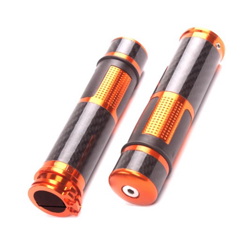 LMoDri Motorcycle Handle Bar Grips 7/8 " 22mm Aluminum Alloy CNC Handlebar Grip Universal Modification