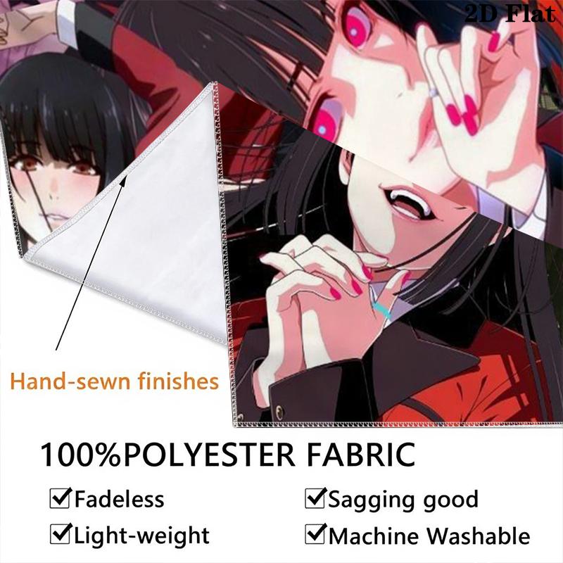 Kakegurui Wall Tapestry Aesthetic Wall Hanging Printed Fabric Blanket Decorative Tapestries for Bedroom Living Room Home Decor