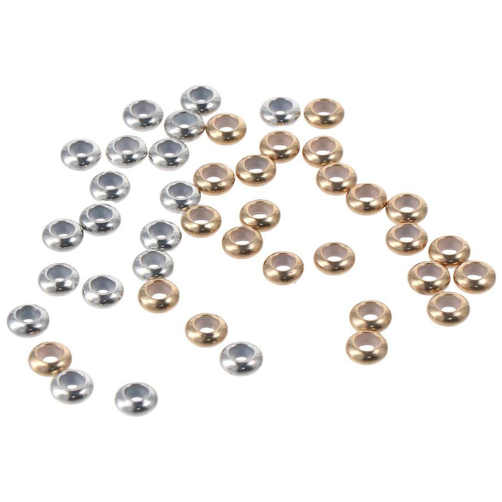 

Золотые, серебряные бусины-разделители из сплава, металлические бусины с свободными отверстиями, для любителей рукоделия