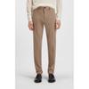 Slim Fit Cotton Blend Pants Open Beige