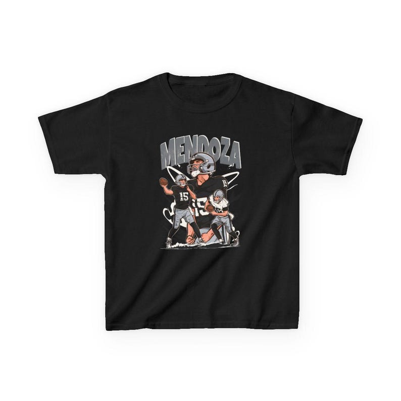 Toddler T-Shirt Fernando Mendoza Cartoon Style Las Vegas Football Tee Kids Sizes 150