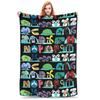Coperta Copripiumino Alphabet Lore Pile Lettere Calda Coperta Plaid per Camera da Letto Divano Quilt per Camera da Letto