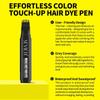 Haarfärbestift SEVICH 4 Farben Haaransatz-Auffrischung Schwarz Braun Haarfarbstift Einweg-Haarfärbecreme Pinsel Haar-Concealer 20ml