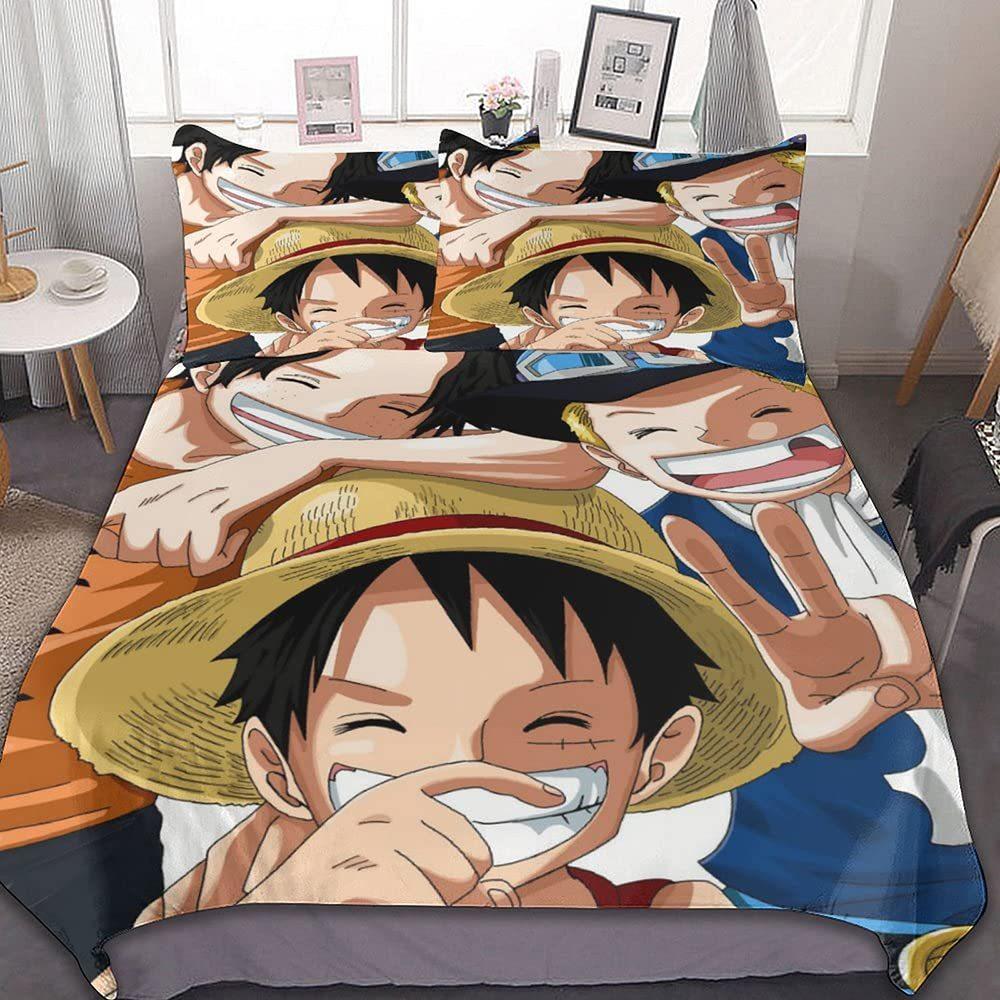Animation Soft And Comfortable Bedding Three-Piece Quilt Cover