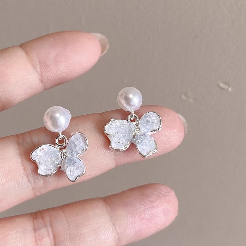 Cercei Ciucuri Floare Golă Acul de Argint Modă Personalitate Vânt Rece Cercei Lungi Temperament Cercei Avansați