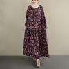 Long Sleeve Plus Size Cotton Vintage Floral New In Dresses for Women Casual Loose Spring Autumn Dress