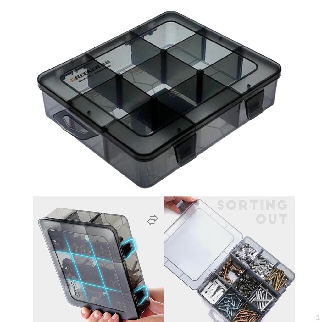 Compartment Plastic Storage Box Jewelry Earring Bead Screw Holder Case Display Organizer Container