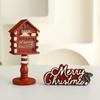 Resin Christmas Tree Decoration Set Handicrafts Mailbox Statue Desktop Ornaments Cute Cartoon Mini Christmas Tree Home