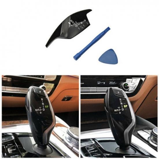 Bright Black Car Gear Shift Knob Cover Panel Trim For BMW 5 Series G30 2018-