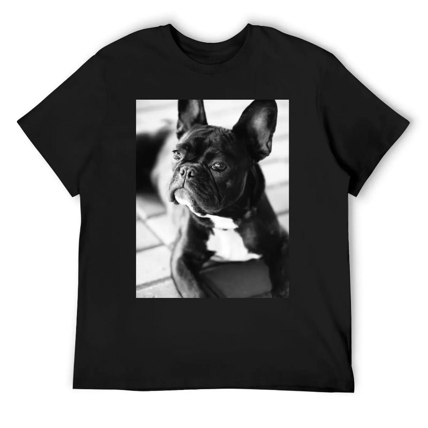 French Bulldog T-Shirt quick drying Clothing Blouse vintage t shirt men S