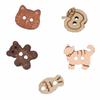 20 Pcs Bear Cat Shape Buttons Wooden Sewing Buttons Creative Projects Fish Buttons  Clothing Sewing