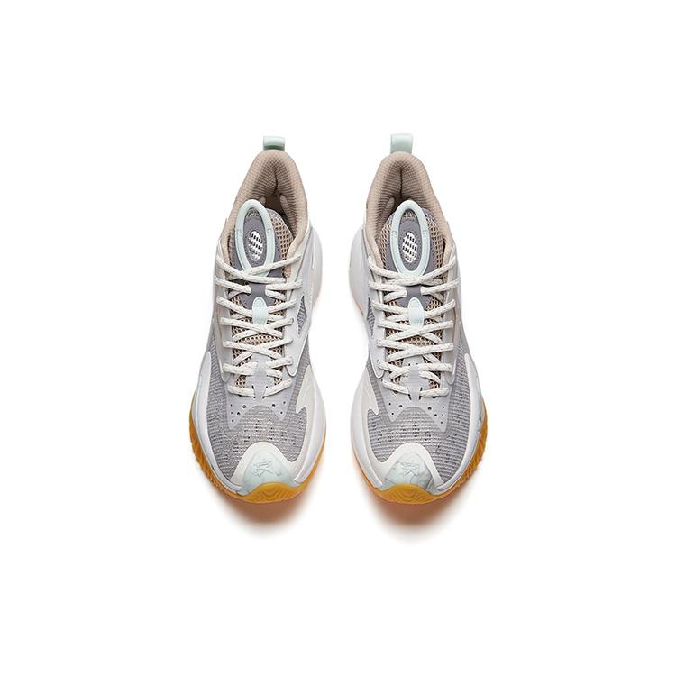 New Anta Berserk 3 Wear Resistant Slip Resistant Low Top Performance Basketball Shoes Men's Gray 112131601-6