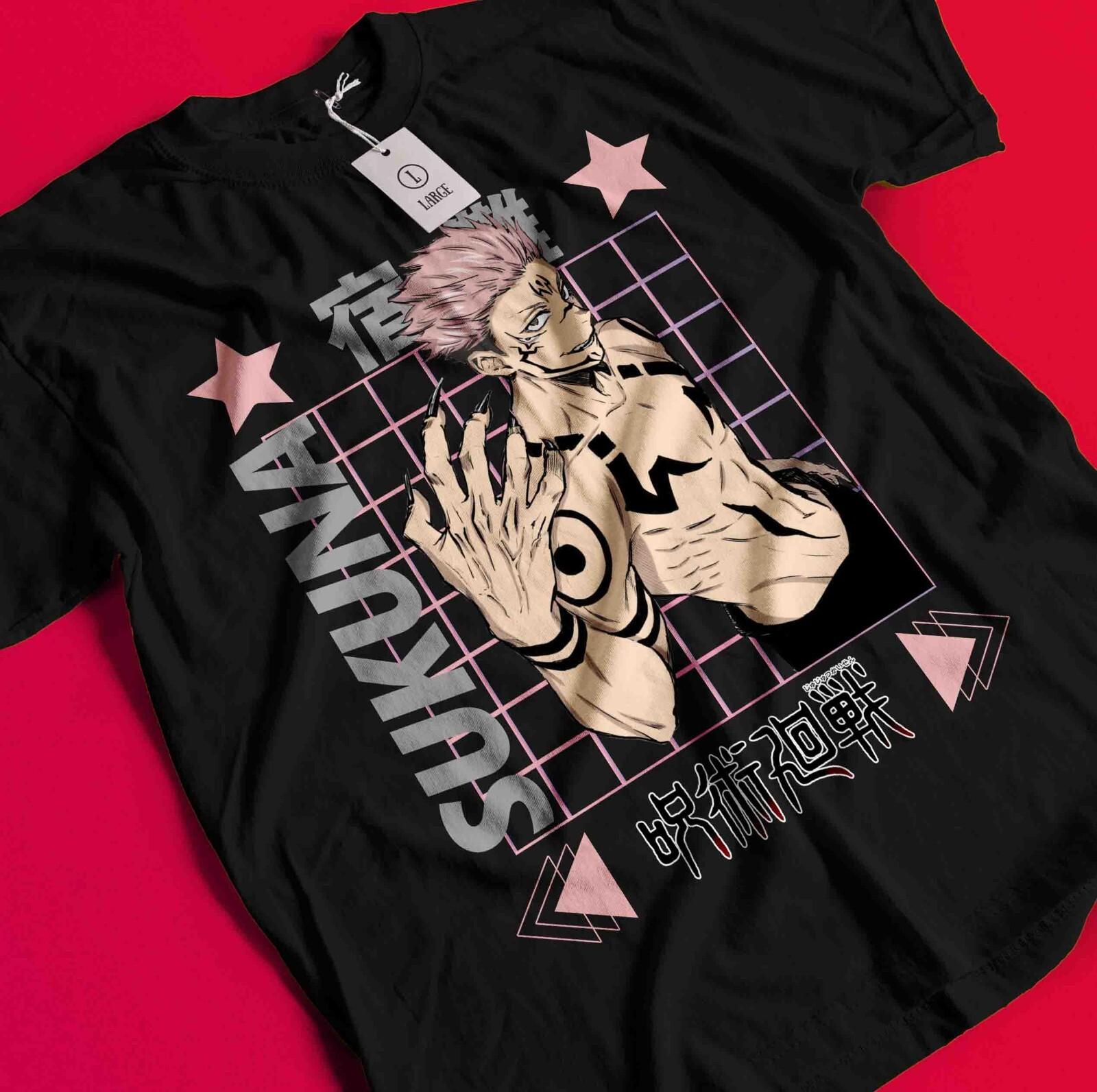 

Футболка Сукуна Футболка Годжо Сатору Футболка Jujutsu Kaisen Футболка Тодзи Итадори Махорага BB1312 XL